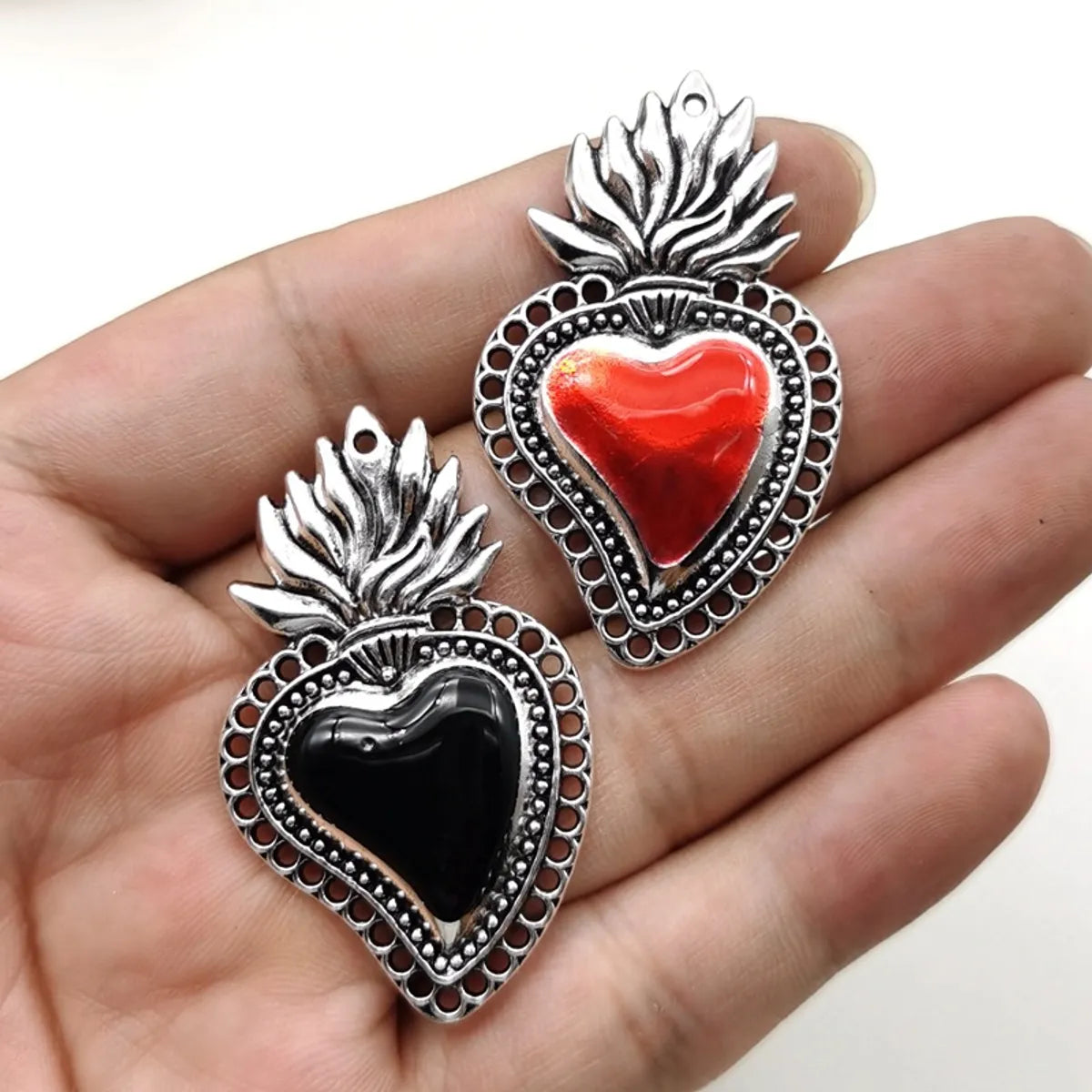 1 Piece Zinc Alloy Heart Shape Pendant