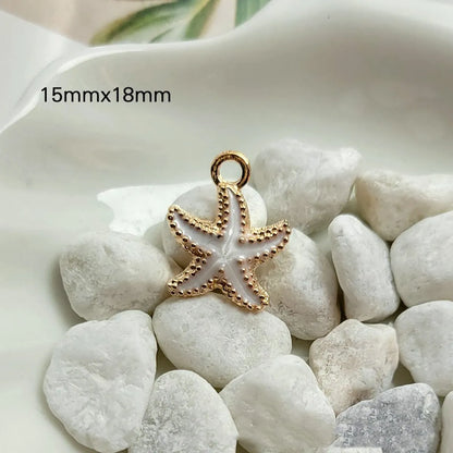 1 Piece Zinc Alloy Starfish Pendant