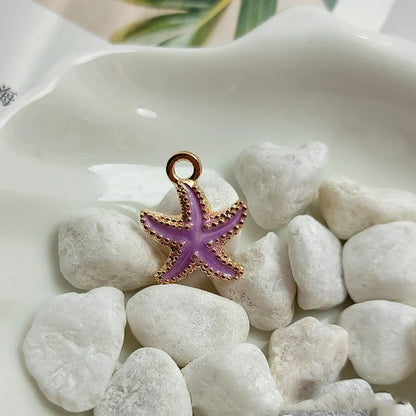 1 Piece Zinc Alloy Starfish Pendant