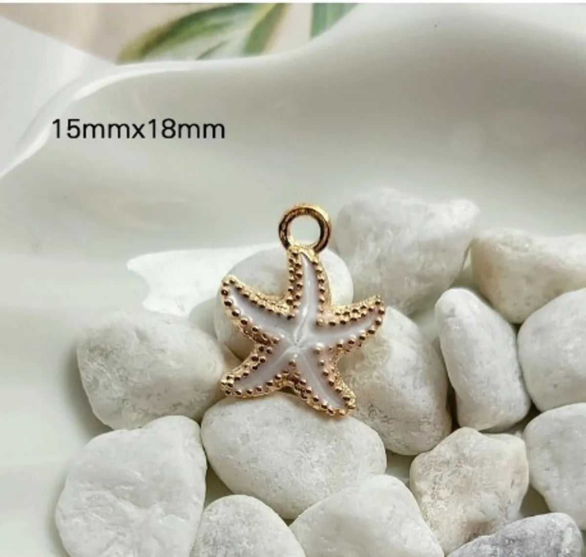 1 Piece Zinc Alloy Starfish Pendant