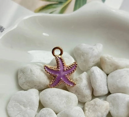 1 Piece Zinc Alloy Starfish Pendant