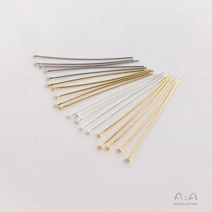 1 Set 0.5 * 26mm 0.5 * 30mm 0.5 * 40mm Copper 14K Gold Plated 18K Gold Plated Solid Color Polished Ornament Needle