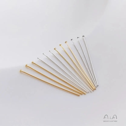 1 Set 0.5 * 26mm 0.5 * 30mm 0.5 * 40mm Copper 14K Gold Plated 18K Gold Plated Solid Color Polished Ornament Needle