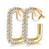 1 Set 1 Pair Basic Modern Style Classic Style C Shape Geometric Plating Inlay Alloy Rhinestones Ear Cuffs