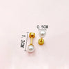 1 Set 1 Pair Fairy Style Elegant Classical Oval Water Droplets Enamel Plating 304 Stainless Steel 14K Gold Plated Drop Earrings Earrings Ear Line