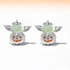 1 Set 1 Pair Funny Modern Style IG Style Halloween Pattern Pumpkin Ghost Plating Copper 18K Gold Plated Drop Earrings Ear Studs