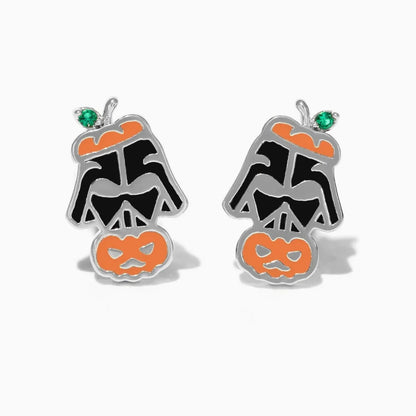 1 Set 1 Pair Funny Modern Style IG Style Halloween Pattern Pumpkin Ghost Plating Copper 18K Gold Plated Drop Earrings Ear Studs