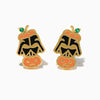 1 Set 1 Pair Funny Modern Style IG Style Halloween Pattern Pumpkin Ghost Plating Copper 18K Gold Plated Drop Earrings Ear Studs