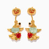 1 Set 1 Pair Funny Modern Style IG Style Halloween Pattern Pumpkin Ghost Plating Copper 18K Gold Plated Drop Earrings Ear Studs