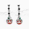 1 Set 1 Pair Modern Style Classic Style IG Style Halloween Pattern Pumpkin Skull Plating Copper 18K Gold Plated Drop Earrings Ear Studs