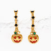 1 Set 1 Pair Modern Style Classic Style IG Style Halloween Pattern Pumpkin Skull Plating Copper 18K Gold Plated Drop Earrings Ear Studs