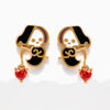 1 Set 1 Pair Modern Style Classic Style IG Style Halloween Pattern Pumpkin Skull Plating Copper 18K Gold Plated Drop Earrings Ear Studs