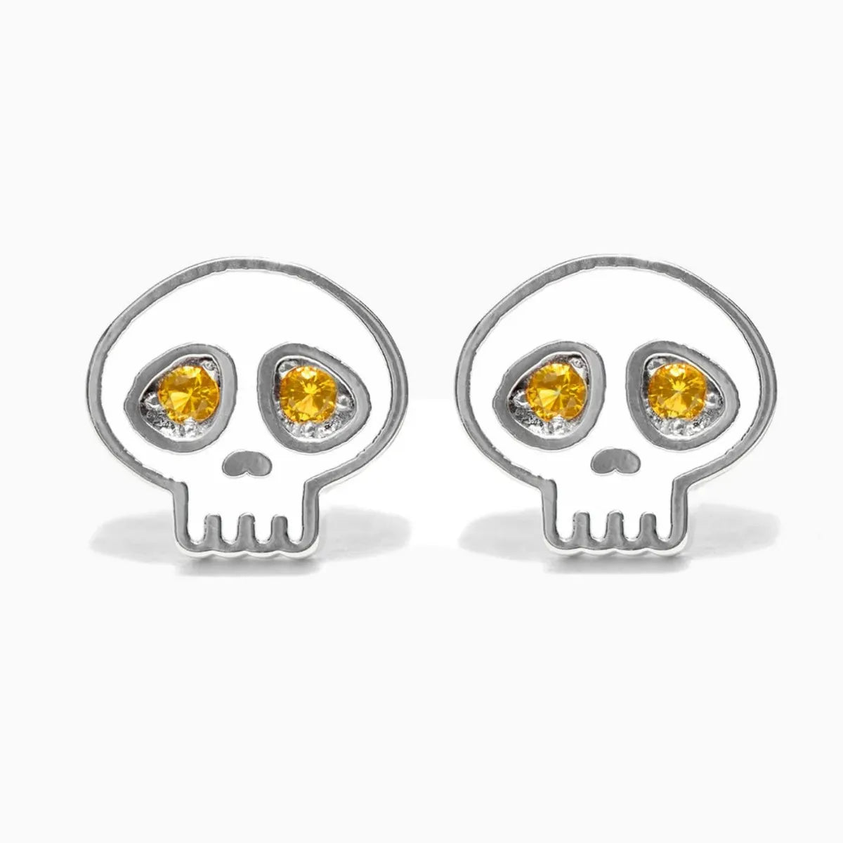 1 Set 1 Pair Modern Style Classic Style IG Style Halloween Pattern Pumpkin Skull Plating Copper 18K Gold Plated Drop Earrings Ear Studs