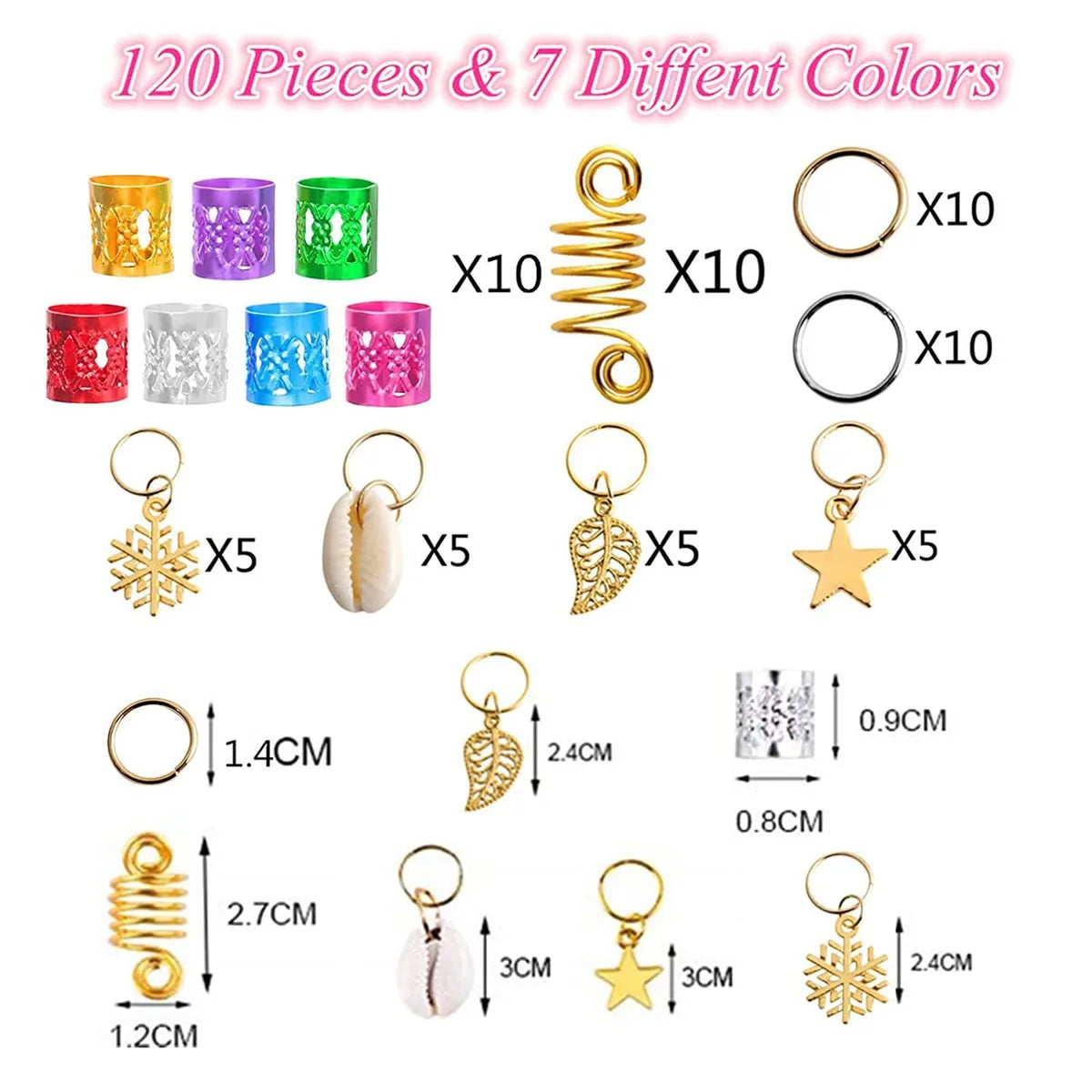 1 Set Alloy Irregular Star Snowflake