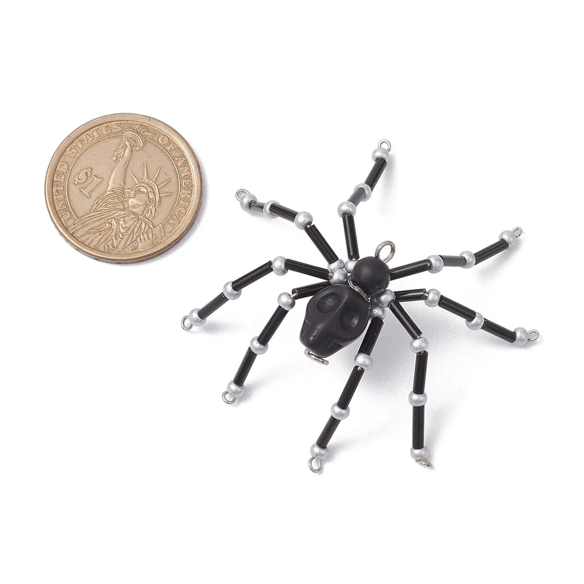 1 Set Alloy Spider Pendant