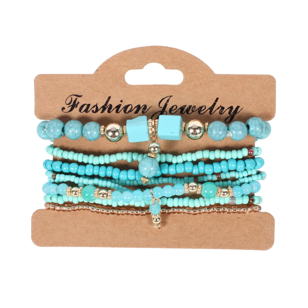 1 Set Bohemian Geometric Beaded Alloy Women'S Bracelets