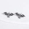 1 Set Cartoon Style Funny Pumpkin Bat Skull Alloy Ear Studs