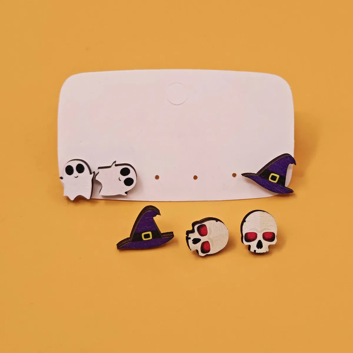 1 Set Cartoon Style Pumpkin Cat Ghost Enamel Alloy Ear Hook