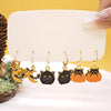 1 Set Cartoon Style Pumpkin Cat Ghost Enamel Alloy Ear Hook