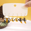 1 Set Cartoon Style Pumpkin Cat Ghost Enamel Alloy Ear Hook