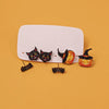 1 Set Cartoon Style Pumpkin Cat Ghost Enamel Alloy Ear Hook