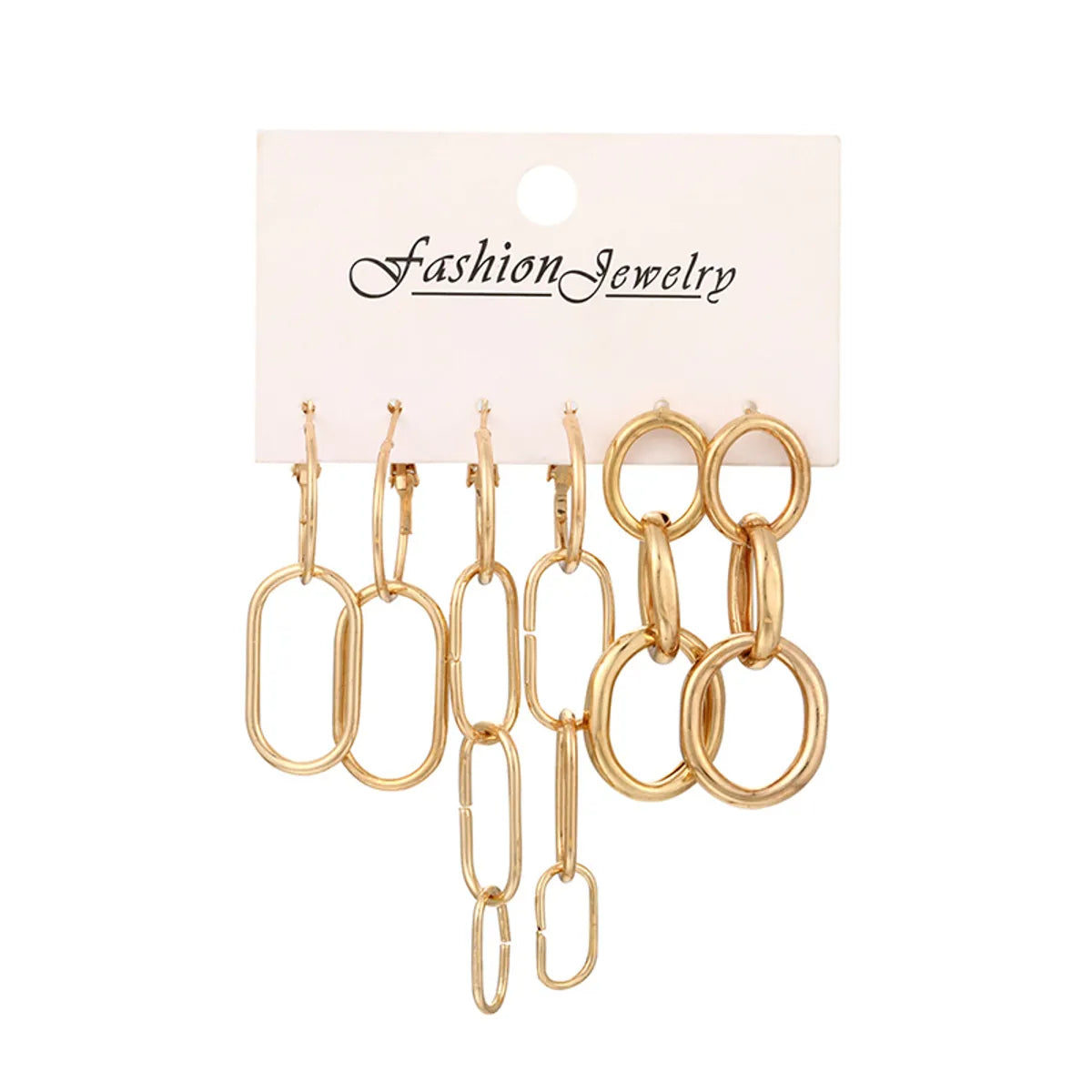 1 Set Casual Elegant Classic Style Geometric Plating Alloy Drop Earrings