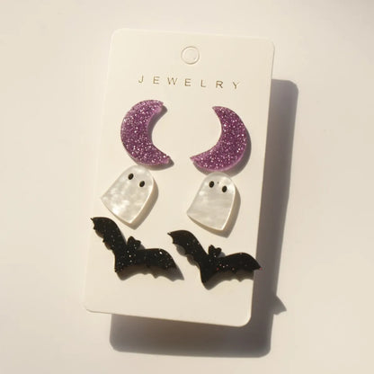 1 Set Cute Candy Ghost Elk Arylic Women'S Ear Studs