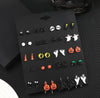 1 Set Cute Funny Halloween Pattern Pumpkin Skull Plating Alloy Ear Studs