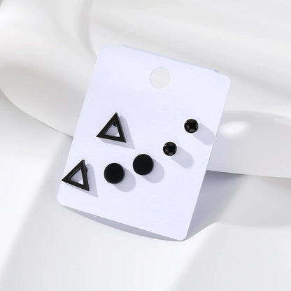 1 Set Cute Simple Style Butterfly Alloy Ear Studs