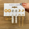 1 Set Elegant Heart Shape Flower Butterfly Alloy Plating Inlay Artificial Gemstones Women'S Drop Earrings Ear Studs