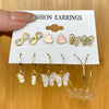 1 Set Elegant Heart Shape Flower Butterfly Alloy Plating Inlay Artificial Gemstones Women'S Drop Earrings Ear Studs