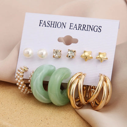 1 Set Fashion Heart Shape Alloy Inlay Rhinestones Pearl Women'S Drop Earrings Earrings Ear Studs