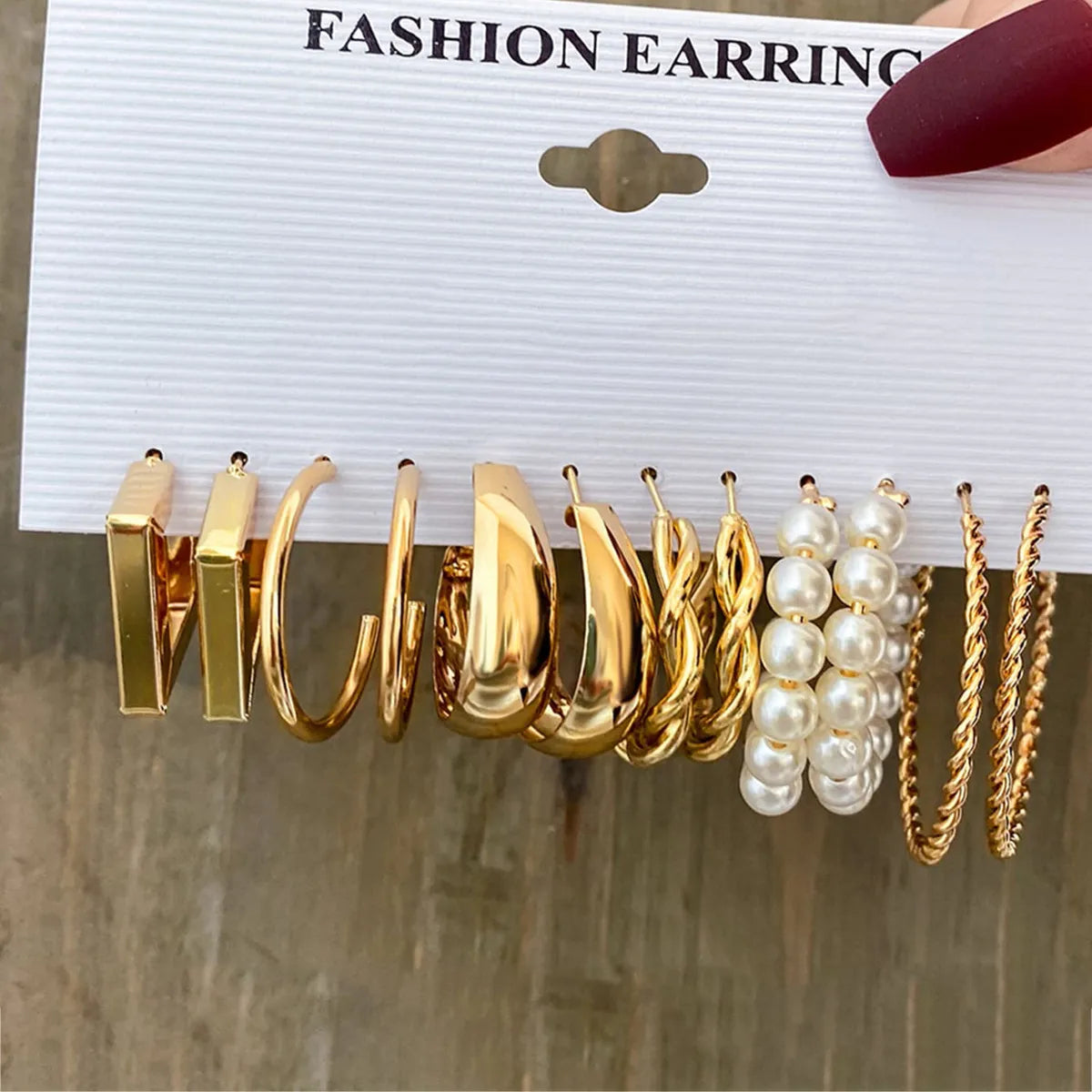 1 Set Fashion Heart Shape Alloy Inlay Rhinestones Pearl Women'S Drop Earrings Earrings Ear Studs