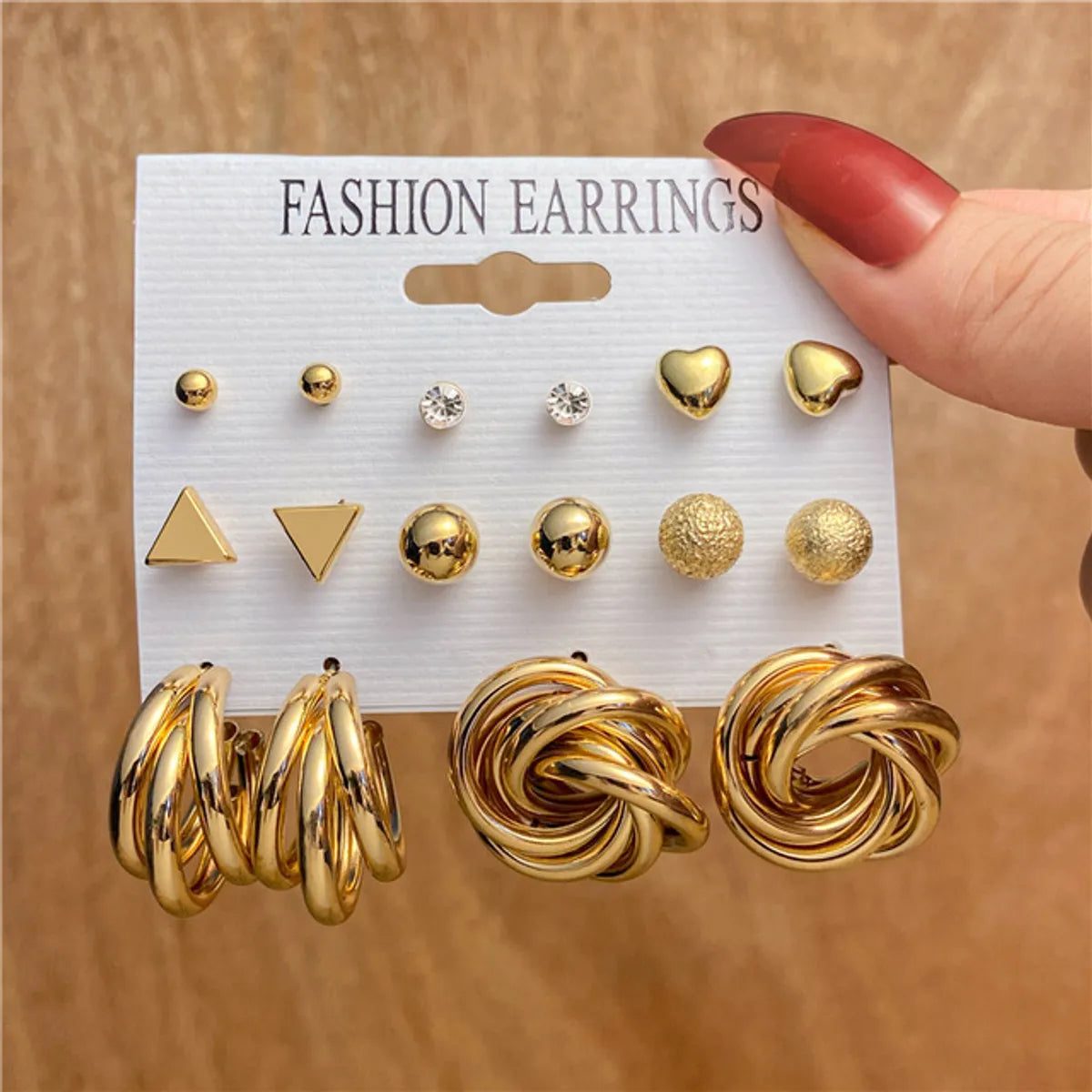 1 Set Fashion Heart Shape Alloy Inlay Rhinestones Pearl Women'S Drop Earrings Earrings Ear Studs