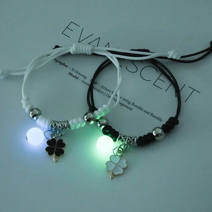 1 Set Fashion Star Alloy Resin Rope Luminous Unisex Bracelets