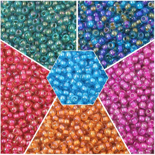 1 Set Diameter 4mm Hole 1~1.9mm Glass Ball Beads