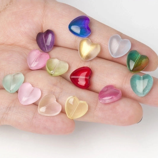 1 Set Glass Glass Heart Shape