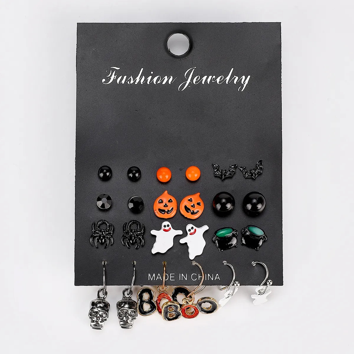 1 Set Gothic Vacation Cool Style Halloween Pattern Alloy Drop Earrings