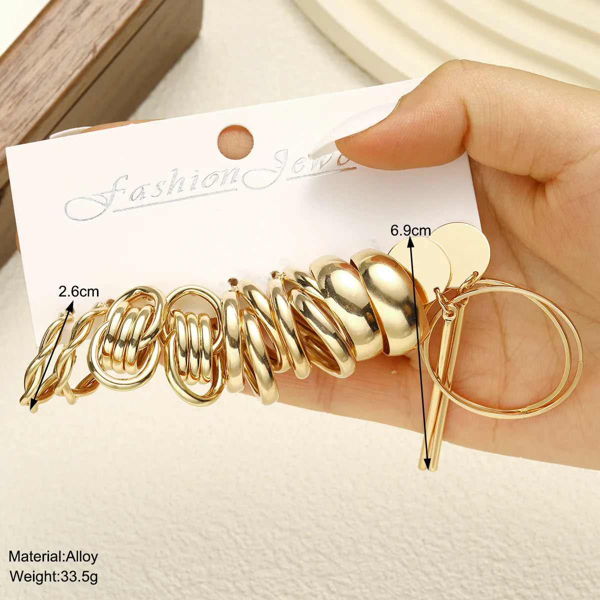 1 Set IG Style Casual Glam Solid Color Alloy Earrings