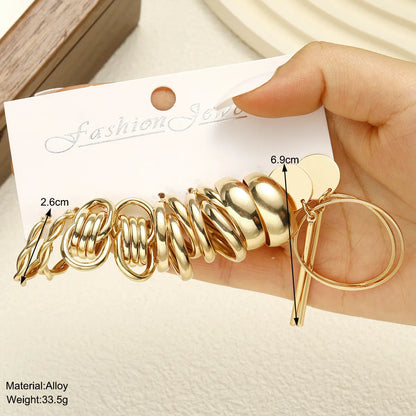 1 Set IG Style Casual Glam Solid Color Alloy Earrings