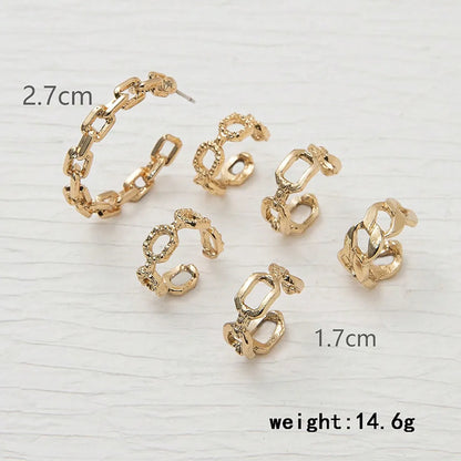 1 Set Ig Style Simple Style Cross Snake Bow Knot Plating Inlay Alloy Zircon Gold Plated Ear Studs