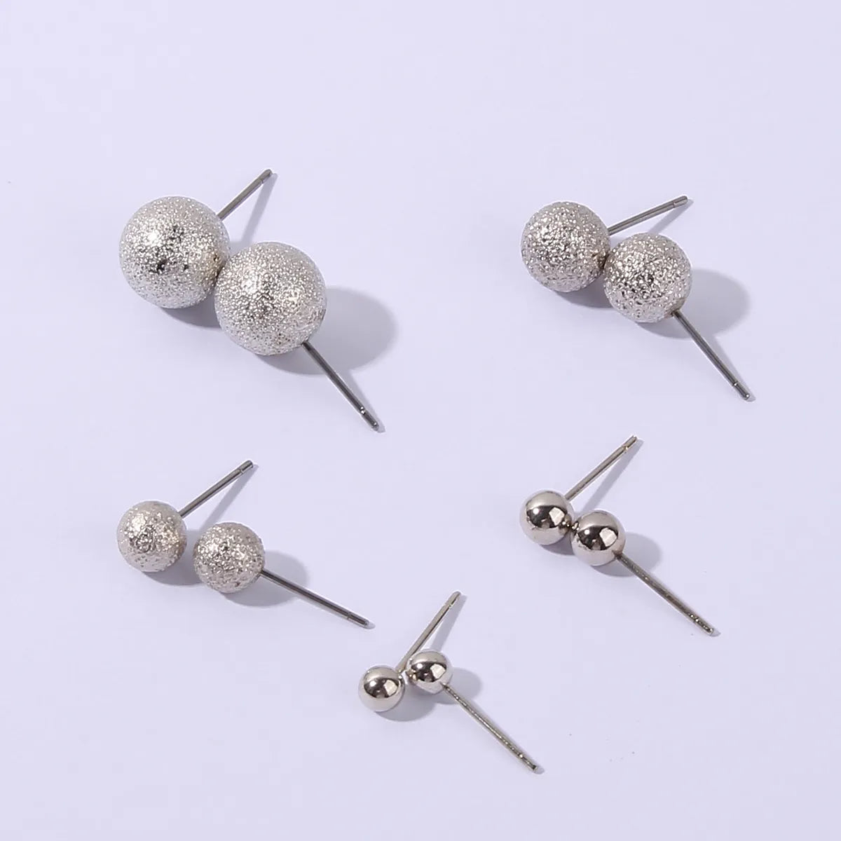 1 Set IG Style Simple Style Round Inlay Metal Acrylic Rhinestones Gold Plated Rhodium Plated Ear Studs