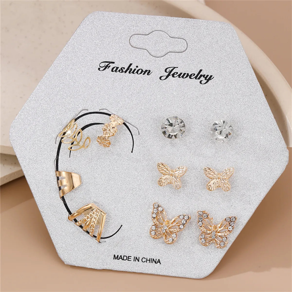 1 Set Ig Style Simple Style Solid Color Irregular Inlay Alloy Artificial Gemstones Artificial Rhinestones Ear Studs