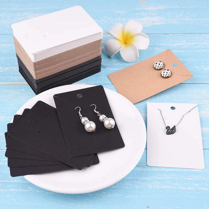 1 Set Paper Simple Style Solid Color Jewelry Packaging Cards