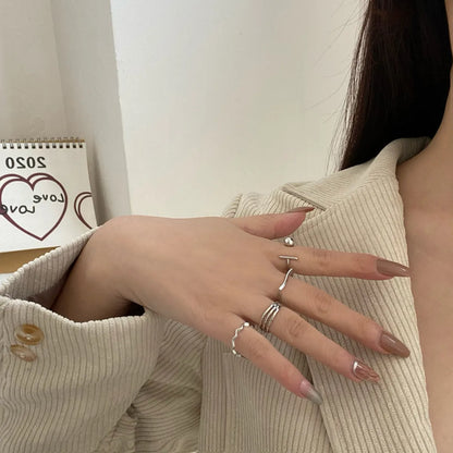 1 Set Retro Geometric Alloy Women'S Rings