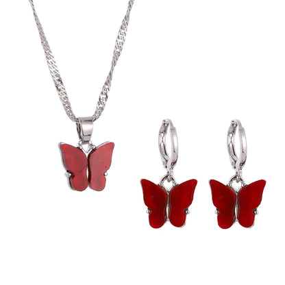 1 Set Simple Style Bow Knot Alloy Plating Women'S Pendant Necklace