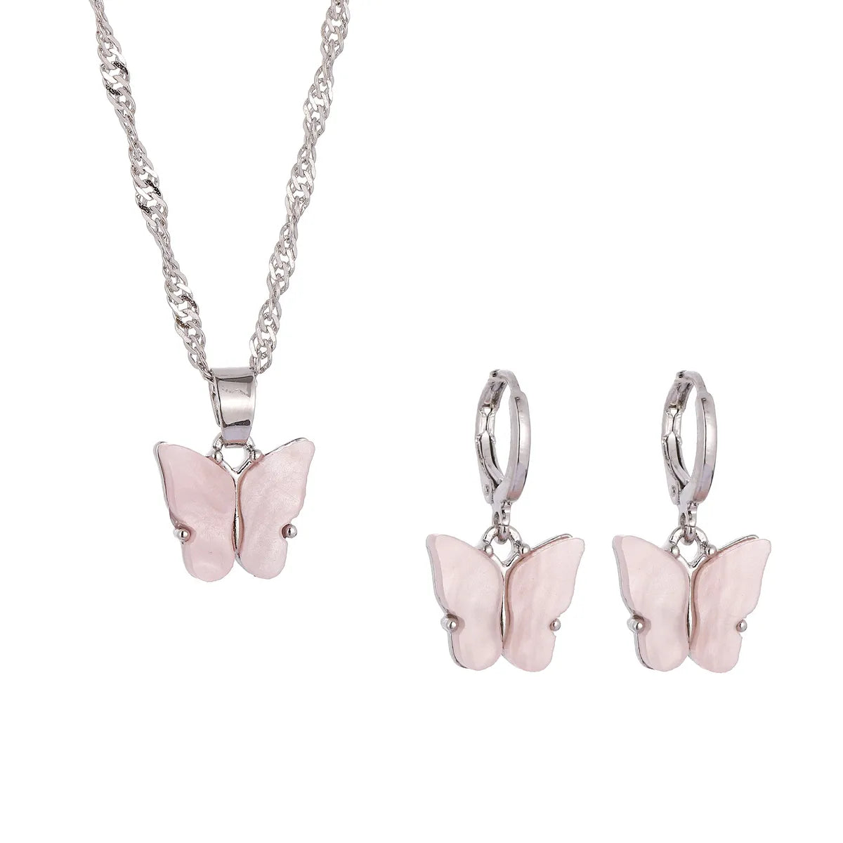 1 Set Simple Style Bow Knot Alloy Plating Women'S Pendant Necklace