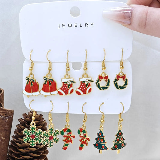 1 Set Simple Style Classic Style Color Block Alloy Drop Earrings