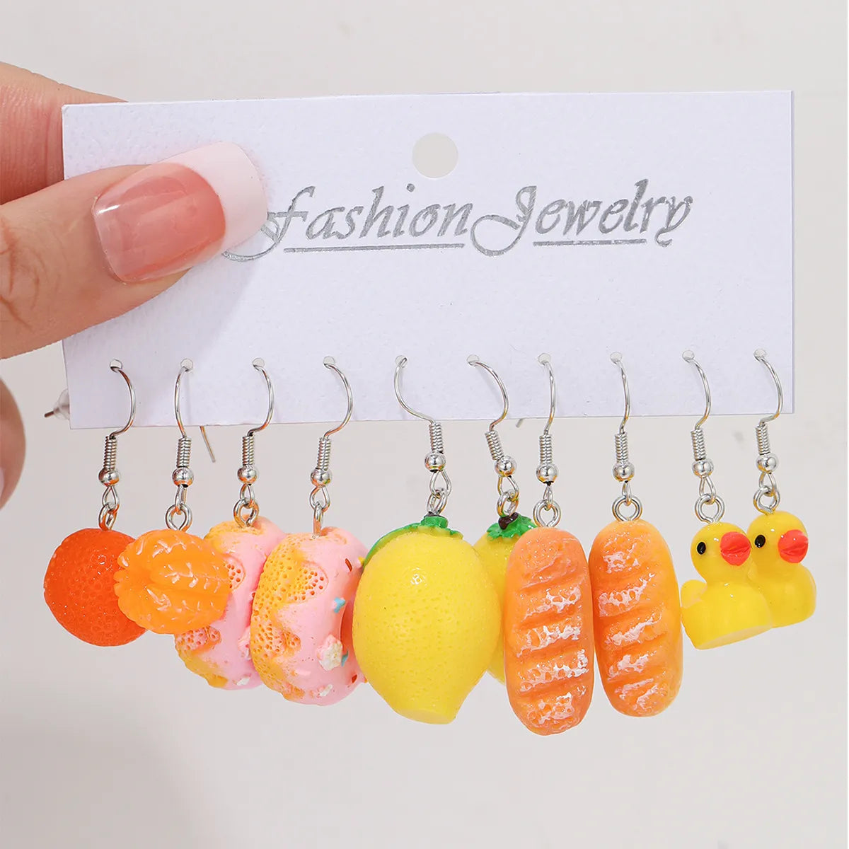 1 Set Simple Style Classic Style Color Block Tassel Epoxy Arylic Drop Earrings