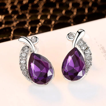 1 Set Simple Style Heart Shape Alloy Inlay Zircon Women's Jewelry Set